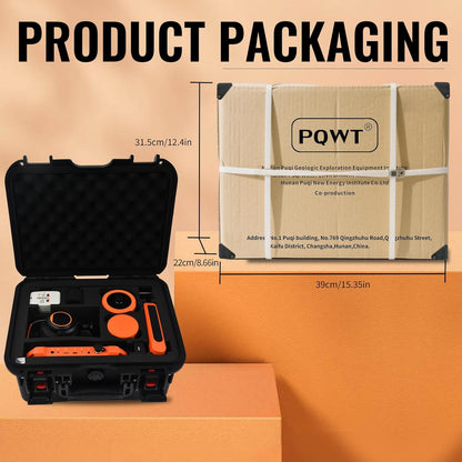 Underground Water Leak Detectors for Home PQ125A Wall Pipe Water Leakage Detection with Touchscreen Earphone and Carrying Case Multi Sensor Acoustic Pipeline Sound Intensifier