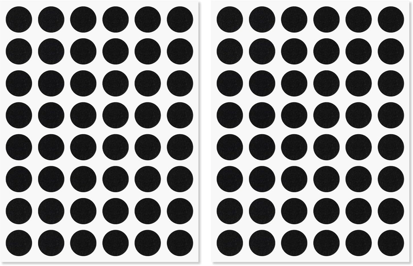 96pcs Felt Pads for Cabinet Door, 1.3cm/1/2in Round Thick Quite Small Cupboard Bumpers Self Adhesive Sticky Felt Dots Furniture Tools for Kitchen Furniture Floor Drawers Table Chair Legs Feet (Black)