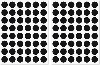 96pcs Felt Pads for Cabinet Door, 1.3cm/1/2in Round Thick Quite Small Cupboard Bumpers Self Adhesive Sticky Felt Dots Furniture Tools for Kitchen Furniture Floor Drawers Table Chair Legs Feet (Black)