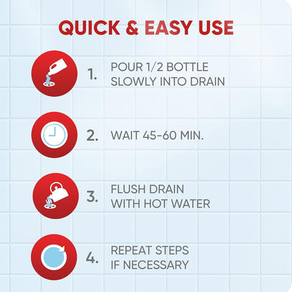 Drano Balance Drain Clog Remover and Cleaner, Non-Corrosive Formula, Safe on All Pipes and Septic Tanks, Formulated Using Only Essential Ingredients, 32 Fl Oz