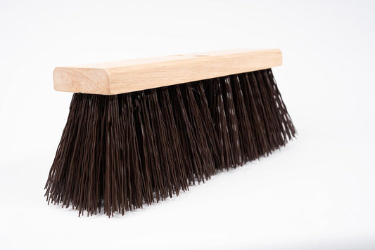 16" Brown Polypropylene Street Broom