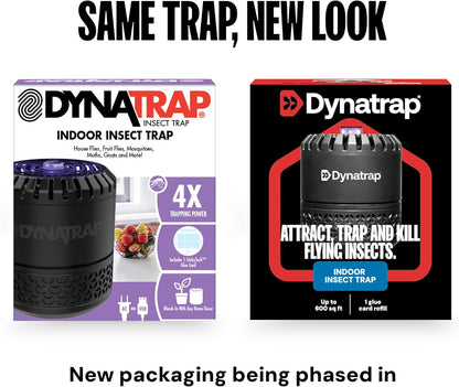 DynaTrap DT152 Indoor Insect Trap and Killer – Catches and Kills Gnats, Flies, Moths & Other Flying Insects