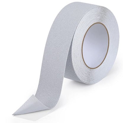 Qingluan Anti Slip Tape, Grip Tape for Stairs Indoor Waterproof, Rubber Grip Tape for Tubs, Stairs, Boats (Grey, 2 Inch x 33 Feet)