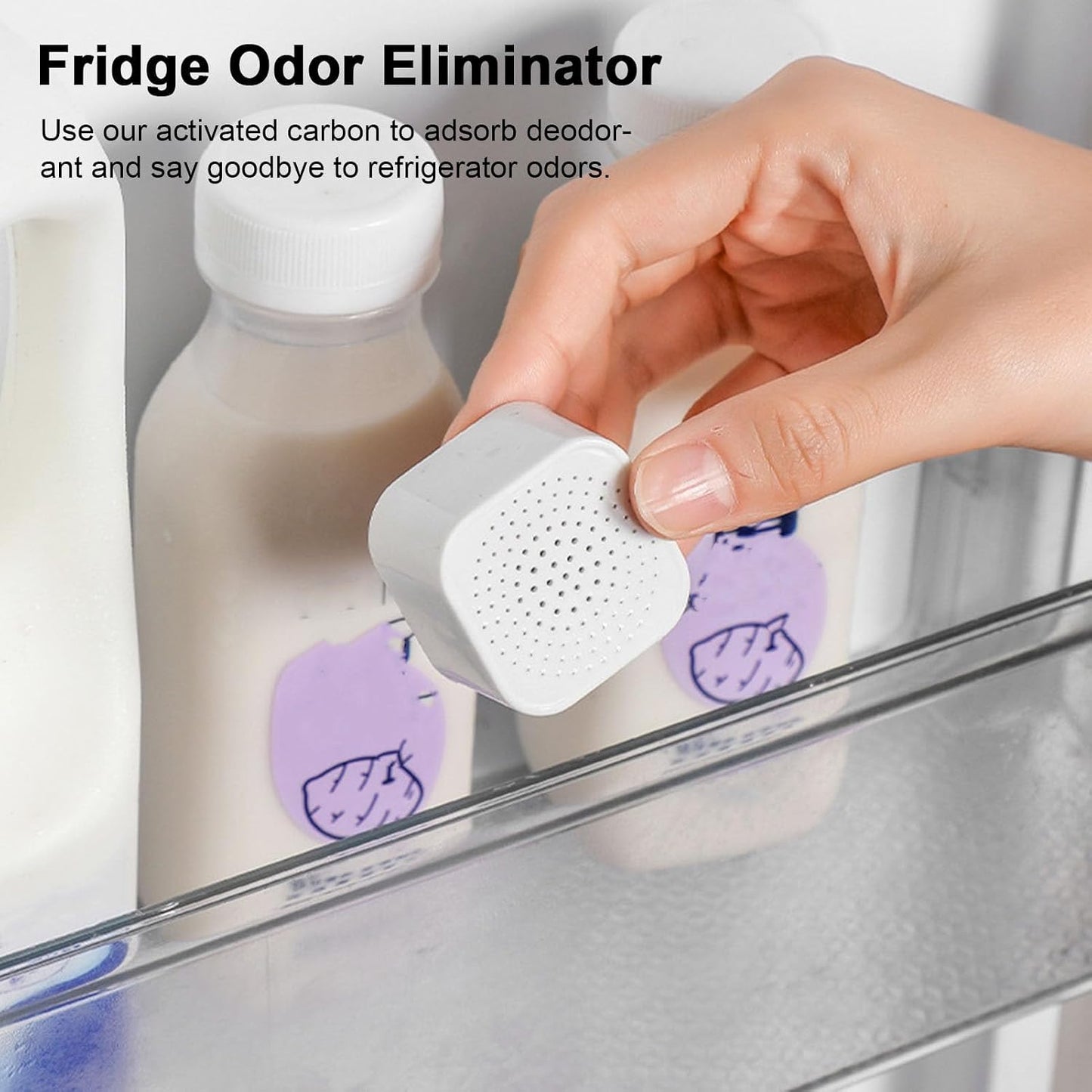 Activated Charcoal Fridge Deodorizer 12pcs Refrigerator Deodorizer Adhesive Activated Carbon Kitchen Cabinet Pantry Fridge Freezer Odor Eliminator Absorber Box 12pcs