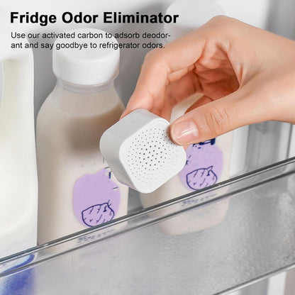 Activated Charcoal Fridge Deodorizer 12pcs Refrigerator Deodorizer Adhesive Activated Carbon Kitchen Cabinet Pantry Fridge Freezer Odor Eliminator Absorber Box 12pcs