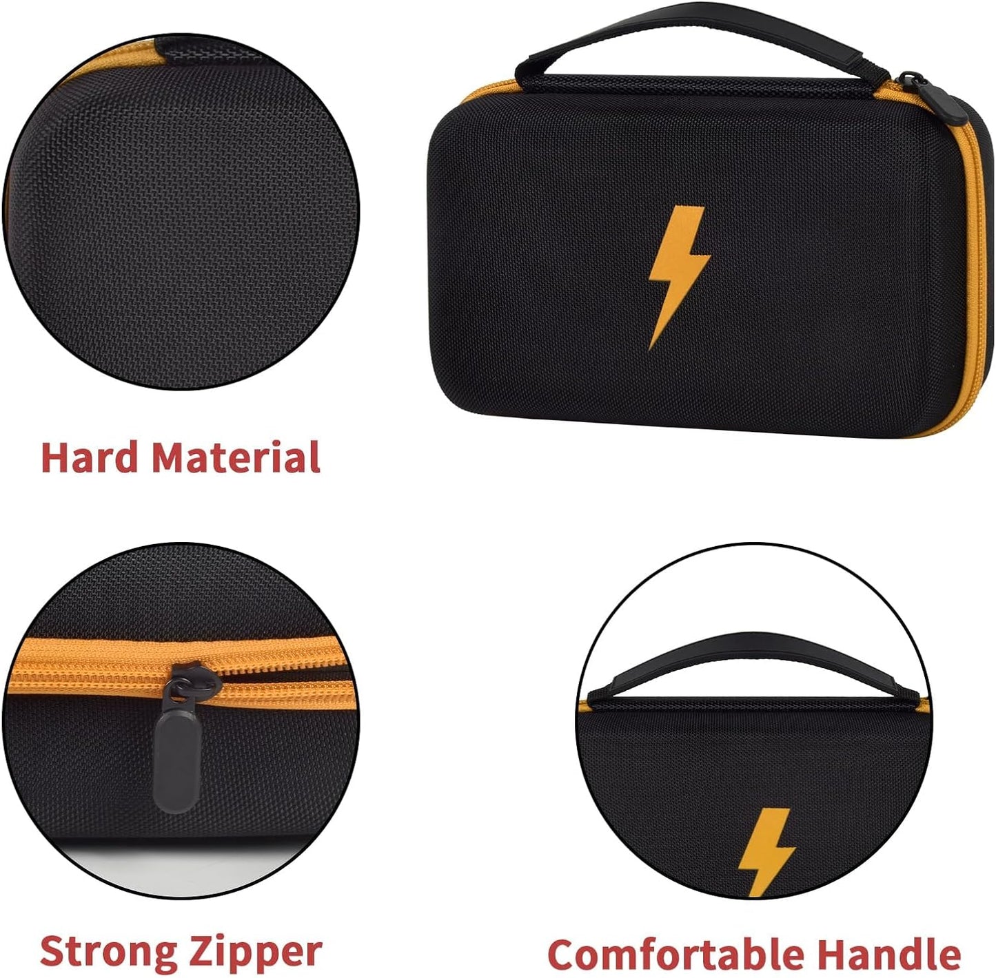 Comecase Hard Carrying Case for Fluke 87-V/ 88V/ 15B+/ 17B+ and More Digital Multimeter, Protective Travel Storage Bag - Black