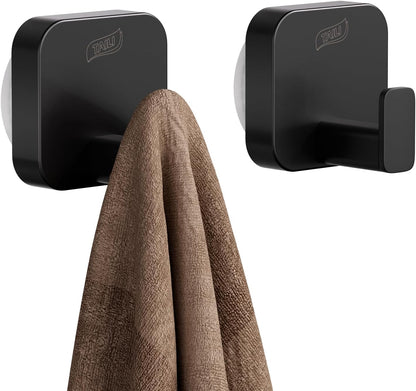 TAILI Suction Cup Razor Holder in Shower 2 Pack, Towel, Loofah, Shaver Holder for Bathroom Wall, Powerful Suction Cup Shower Hooks, Easy to Install and Reuse, White