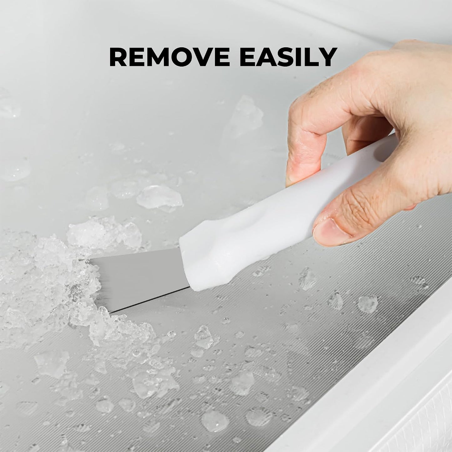 Glass Stove Curved Edge Scraper Flexible Black Straight Tool for Grease and Residue Removal