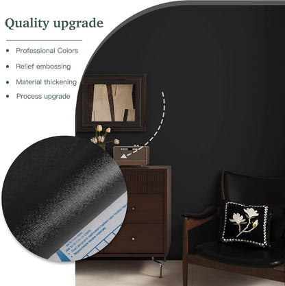 Dimoon 17.7''x118'' Peel and Stick Wallpaper White Contact Paper for New Environmentally Friendly Materials Thickening Upgrade Embossed Renter Friendly Wall Paper Modern Vinyl Wrap Countertop Bedroom