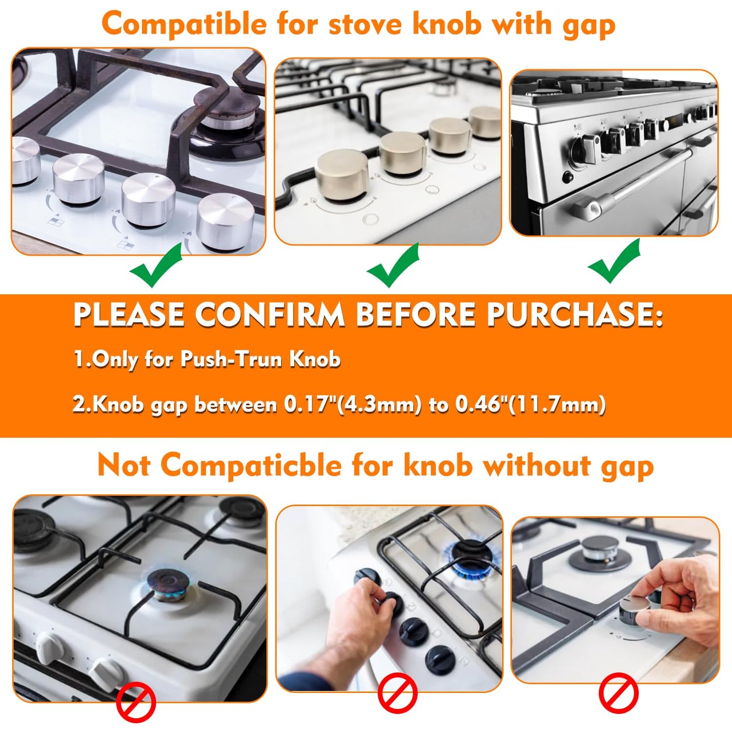 5 Pack Stove Knob Locks, Gas Stove Knob Lock, Oven Lock Child Safety Gas Stove Knob Covers, Prevent Children or Pets from Accidentally Turning on Gas Stove