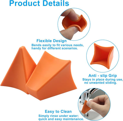 2 Pcs Silicone Caulking Tool, Reusable Sealant Finishing Tool Caulk Remover, Silicone Seam Tool Kit 3/6/13/17mm for Kitchen/Bathroom/Joint