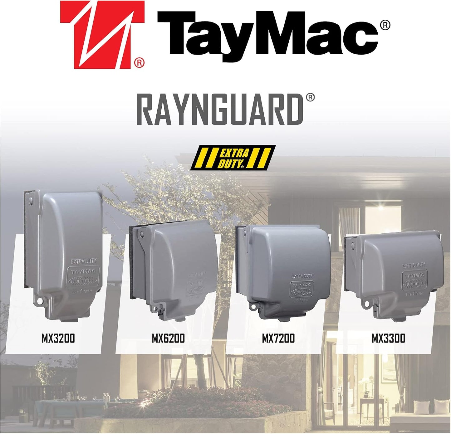 TayMac MX3200 RaynGuard Extra Duty Metal Weatherproof in-Use Cover, 1-Gang, Gray, 3.55 x 3.37 x 6.12 inches