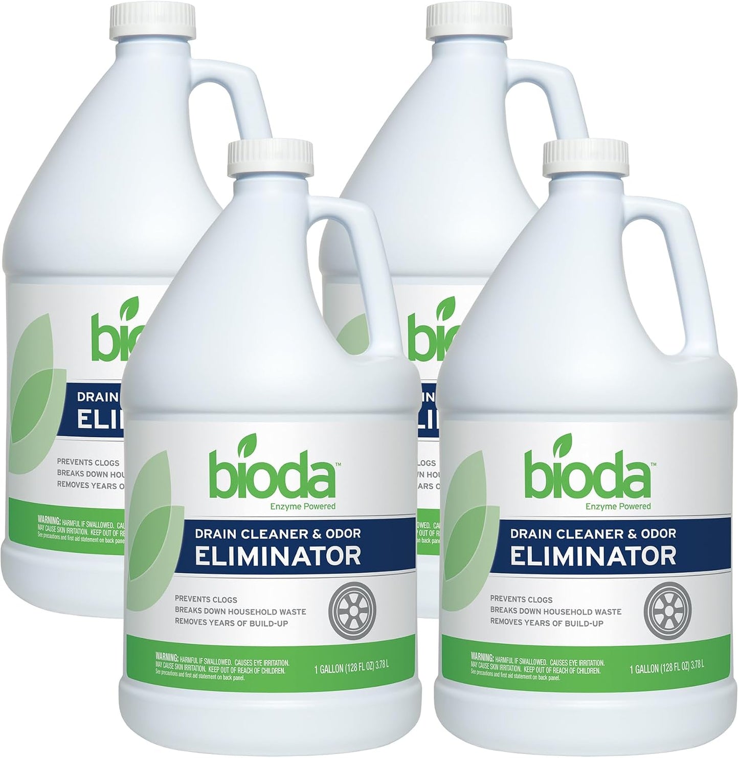 Bioda Professional Strength Enzyme Drain Cleaner, Septic Safe Drain Odor Eliminator, Smell Eliminator, 1 Gallon