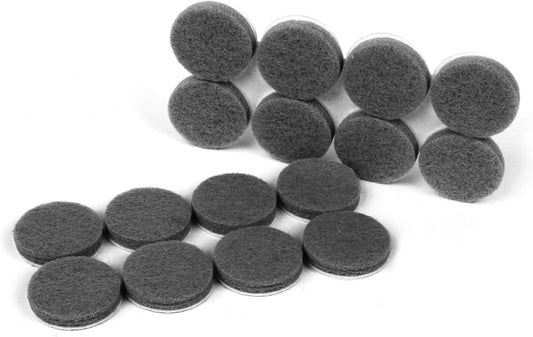 Slipstick Premium Wool Felt Furniture Pads/Floor Protectors (1 Inch Round Value Pack) Includes 40 Heavy-Duty Felt Chair Leg Pads with Self-Stick Adhesive, Gray, CB115