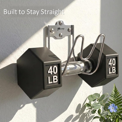 JBscoop Garden Water Hose Holders for Outside wall Mount - Silver SUS304 Garden Hose Hangers, Hose Hanger Hose Hooks for Water Hose, Extension Cords