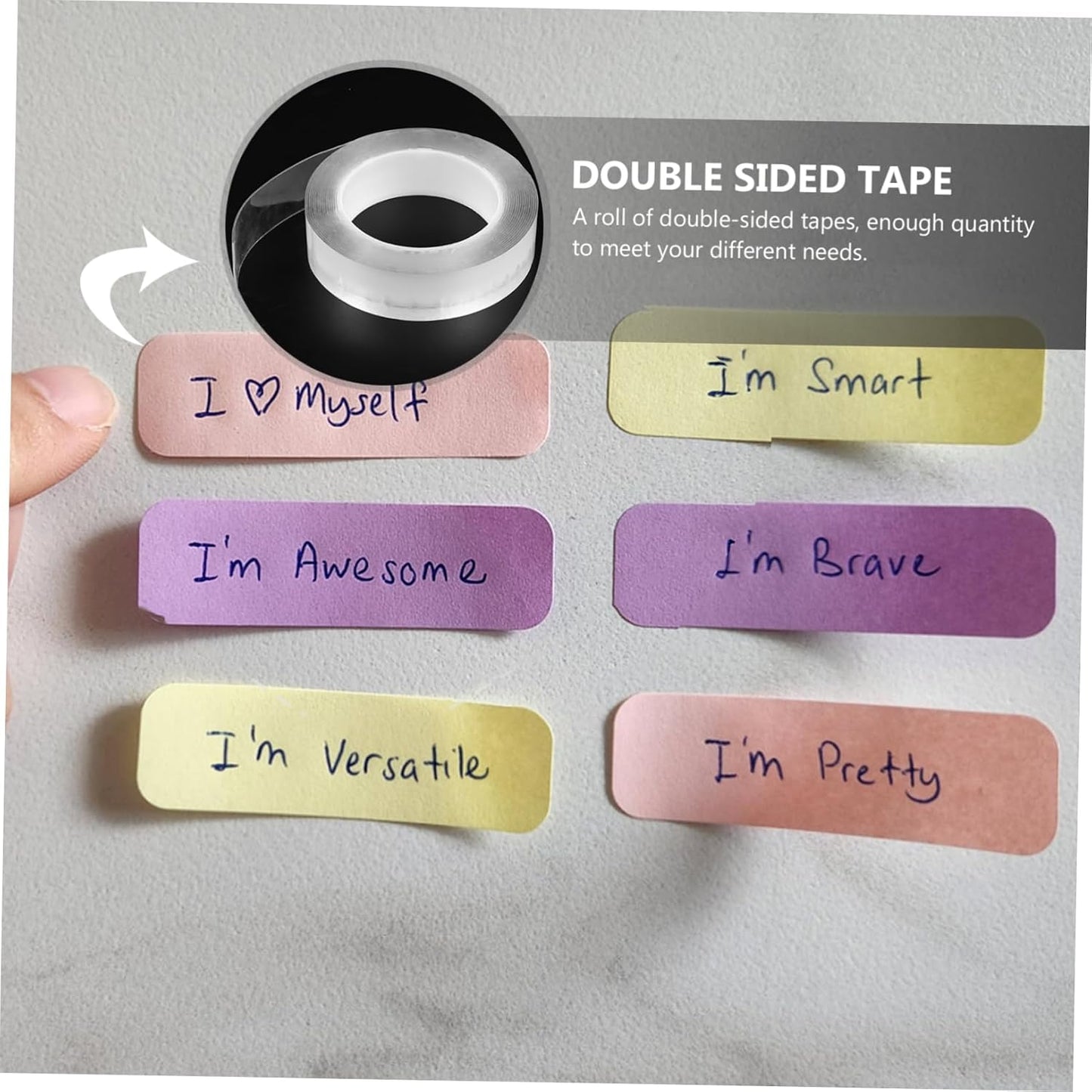 SHINEOFI 1roll Nano Double-Sided Tape Strong Adhesive Mounting Sticker for Home Decor Washable Reusable Bonding for Materials