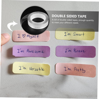 SHINEOFI 1roll Nano Double-Sided Tape Strong Adhesive Mounting Sticker for Home Decor Washable Reusable Bonding for Materials