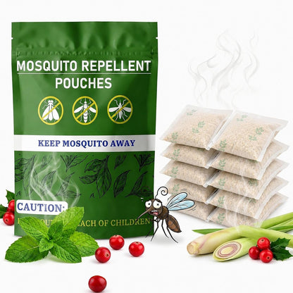 Mosquito Repellent Pouches Indoor Home Outdoor Patio, 60 Days Long-Lasting, Mosquito Repellent Bags for Yard, Garage, Bedroom, Fresh Mint Scent, Non Toxic, Kid & Pet Safe, Covers 120 sq ft, 10 Pack