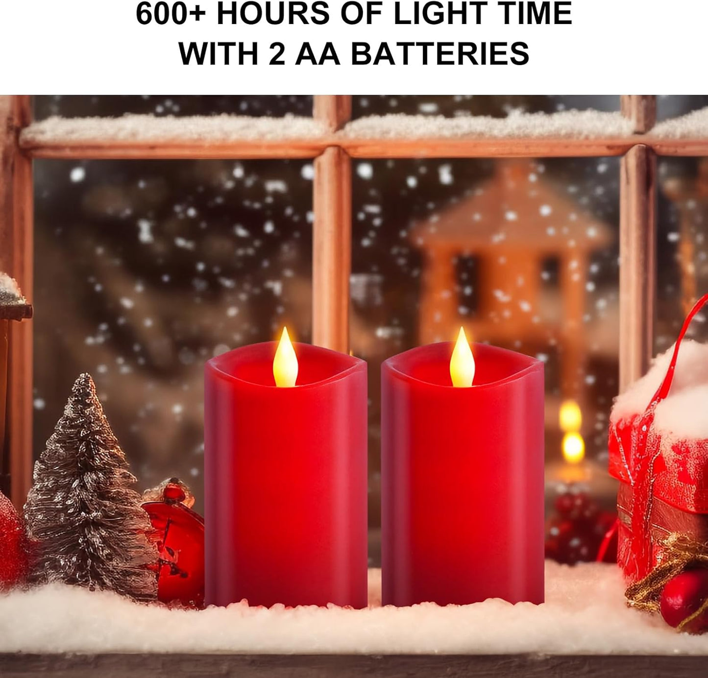 3x4 Flickering Flameless Candles Set of 3,Real Wax Pillar LED Candles,with Timer,4 inch Flameless Candles with Remote,for Party Wedding Holiday Home Decor,Ivory