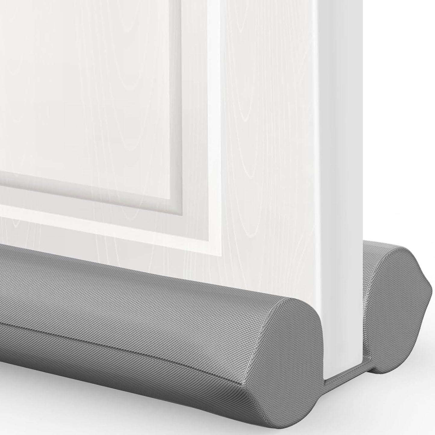 Comfyanno Under Door Draft Stopper - Bottom Door Seal & Gap Filler- Fits 30” to 36” Door, Block Noise, Sound, Air, Bugs, Dust, Easy to Install, Double Side Block, No Adhesive, Black
