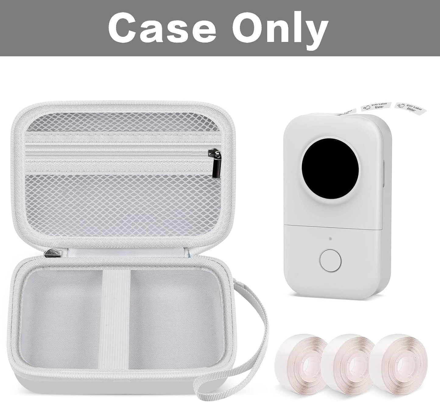 PAIYULE Battery Organizer Storage Case Box with Tester Checker & Case for Phomemo D30 D35 M02/ M02S/ M02 for NELKO Label Maker（2Pack）