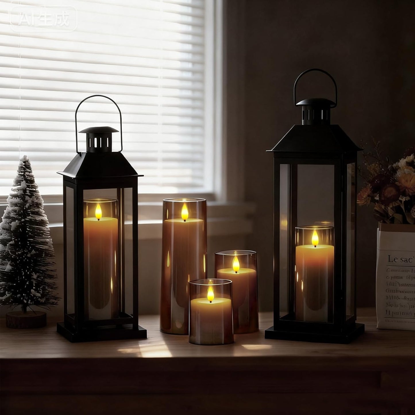 Raycare Flameless Candles Battery Operated with Remote Timer, Acrylic Flickering LED Pillar Candle for Christmas, Wedding, Home Decor, Gift for Family and Friend, White, Set of3