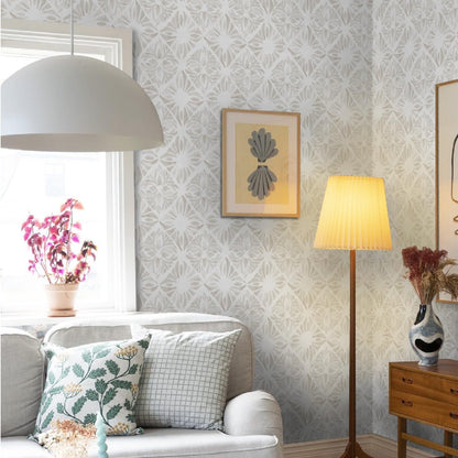 Boho Wallpaper Neutral Peel and Stick Wallpaper 78.7"x17.3" Geometric Wall Paper Beige and White Contact Paper Textured Removable Vinyl Waterproof for Bedroom Farmhouse Kitchen Bathroom