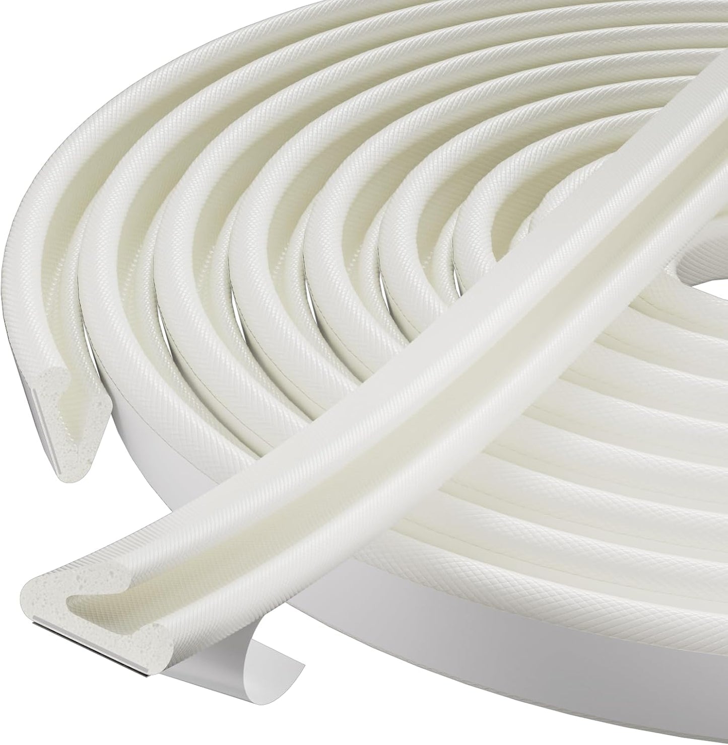 19.7 Ft V-Shape Thin Weather Stripping Door Seal Strip for Doors Frame,Self Adhesive Foam Tape Weatherstripping Door Insulation Winter,Door Soundproof Gap Filler Sealing Strip,Black