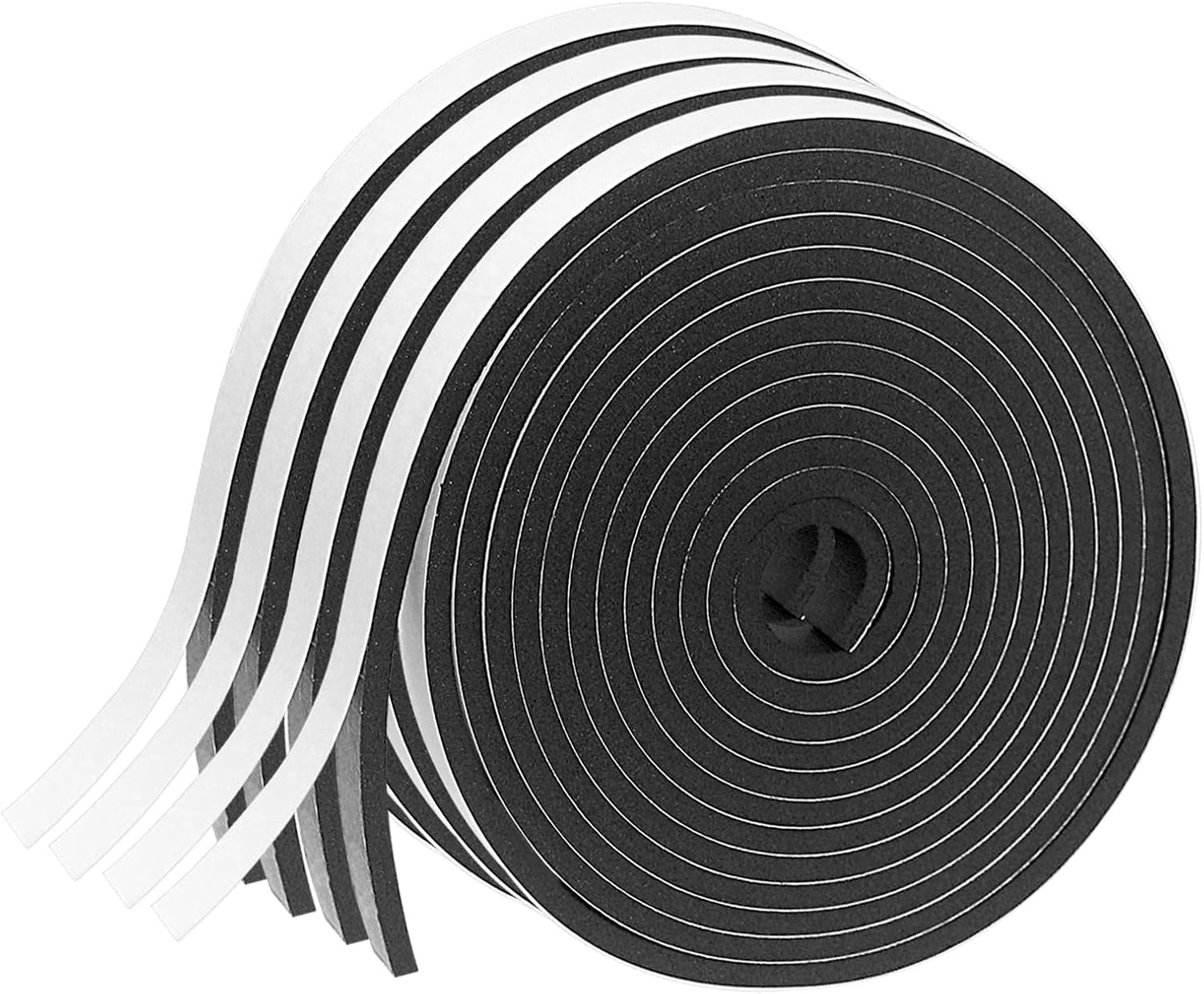 Weather Stripping Door Seal Strip for Doors and Windows, 1In x 1/8In x 33Ft x 2 Roll Foam Insulation Tape Self Adhesive,Sound Proof,Weatherstrip,Pipe Cooling, Air Conditioning Seal Strip - Colors B