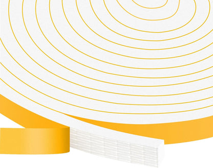 Strong Adhesive Weather Stripping, High Density Weatherproof Weather Stripping Door Seal Strip for Sliding Door, Windows,Noise-Reduction Foam Sealing Strip, White(1/2 in x 1/4 in x 13Ft) - Colors A