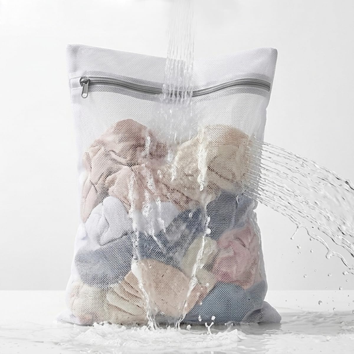 12x16 Small Mesh Laundry Bags for Delicates, 4-Pack – for Lingerie, Bras, Socks & Swimwear – 120GSM Honeycomb Mesh Protects Delicates in Washer & Dryer