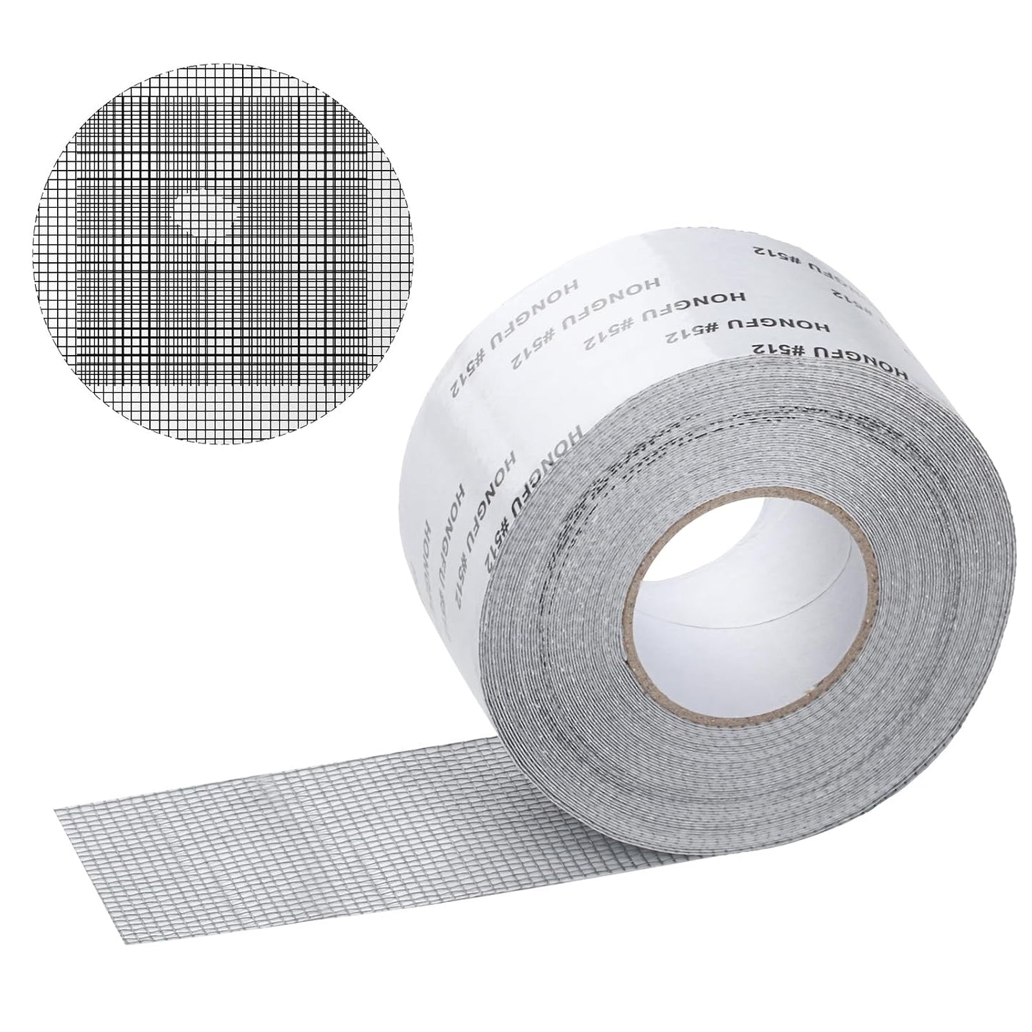 Window Screen Repair Tape Mesh Repair, 1.96"x32.8 ft Screen Mesh Patch Repair Kit, Strong Adhesive Fiberglass Screen Patch Repair Kit, Window Screen Repair Kit for Tent Net Windows Screen Repair