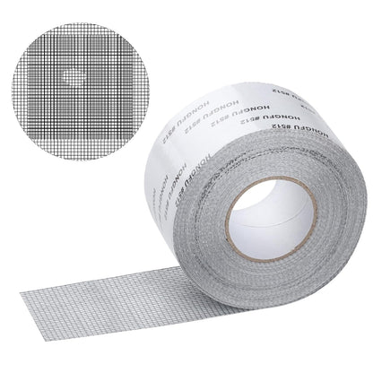 Window Screen Repair Tape Mesh Repair, 1.96"x32.8 ft Screen Mesh Patch Repair Kit, Strong Adhesive Fiberglass Screen Patch Repair Kit, Window Screen Repair Kit for Tent Net Windows Screen Repair