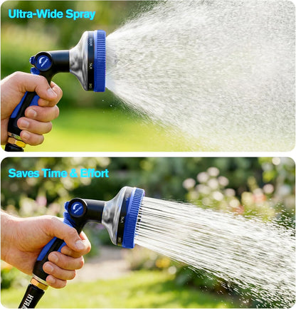 Rosy Earth Garden Hose Nozzle, 3.6" Ultra-Wide Metal Hose Sprayer, Orange