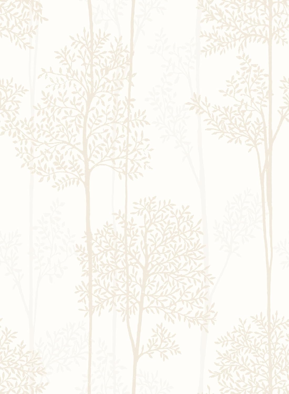 JiffDiff Warm White Self Adhesive Wallpaper with Waterproof, Farmhouse Removable Peel and Stick Wallpaper for Bathroom and Cabinets Decor, Botanical Renter Friendly Contact Paper 17.3" X 120"