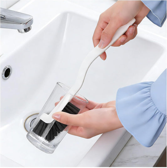 Dish Scrub Brushes with Handle for Kitchen，Small Cleaning Brush for Cup，Kitchen Sink，Blender，Crevice Cleaning Brush