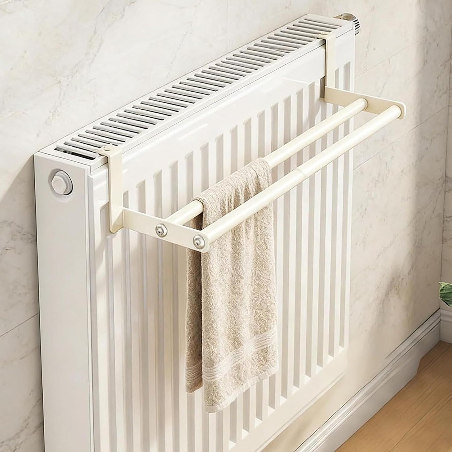 Wall Drying Rack Heavy-Duty Space-Saving Towel Rod | Drying Rack Wall Mounted for Closet Bathroom Room Rv Dorm Clothing