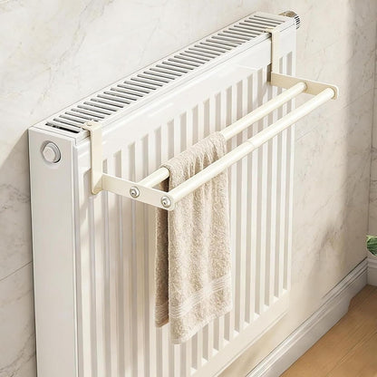 Wall Drying Rack Heavy-Duty Space-Saving Towel Rod | Drying Rack Wall Mounted for Closet Bathroom Room Rv Dorm Clothing