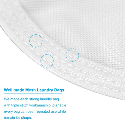 GOGOODA 2 Pack Delicates Laundry Bags, Fine Mesh Wash Bag with Hanging Loop | Large for Lingerie, Shirts, Sweaters, Underwear, Bra, Silk, Socks