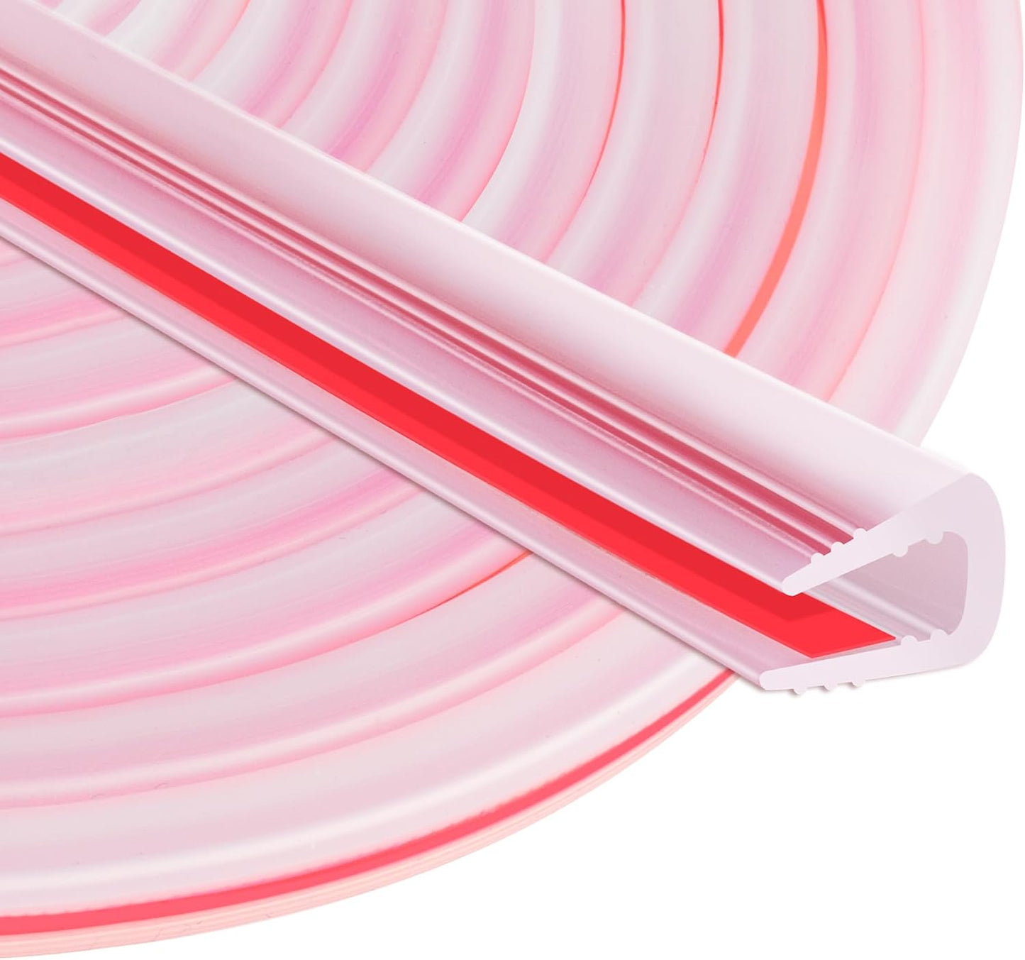 ToLanbbt Rubber Edge Trim U Channel, 1/16" Self Adhesive Sheet Metal Edge Guard Protector, EPDM Seal Strip for Car Doors, Steel Plates, Glass, Hatches, Table Corners, Fit 1/16"(1.6mm), 10Ft, Clear