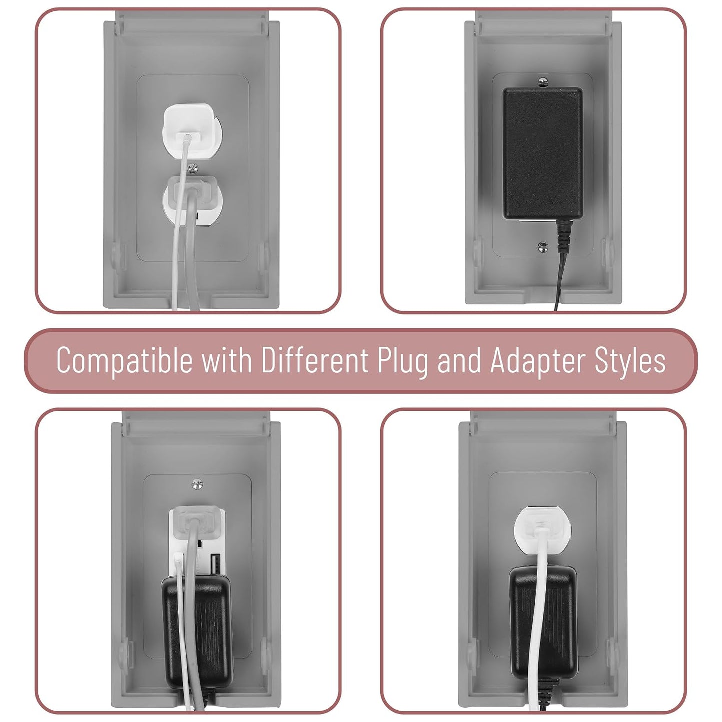 Bates Baby Safety Outlet Cover Box - Plug Covers for Electrical Outlets, Child Proof Outlet Cover, Socket Covers for Outlets