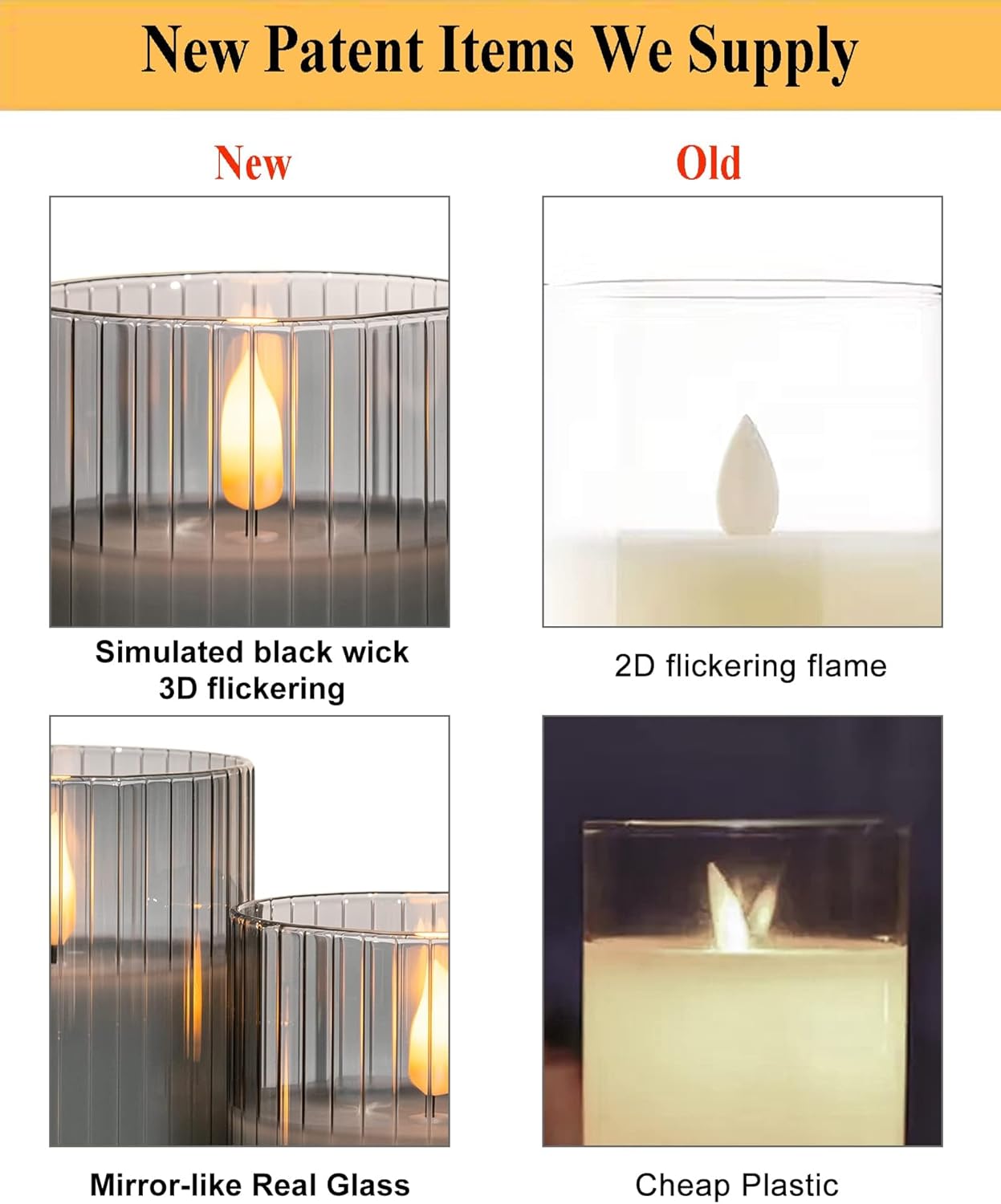 ANGELLOONG Flickering Flameless Candles, Realistic Battery Operated Candles with Remote and Timer, Set of 3 LED Candles for Room Fall Home Wedding Decor Centerpieces Table Party Valentines Decorations