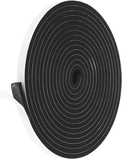 PATIKIL Weather Stripping Door Seal Strip, 3/8 Inch x 1/4 Inch x 32 Ft Self Adhesive Soundproof High Density Foam Tape Insulation for Door Window Air Conditioning, White - Colors A