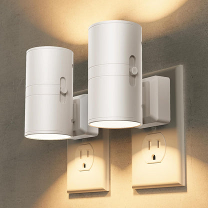 Briignite Motion Sensor Night Light,2 Pack Motion Activated Plug in Night Lights, 0-100LM Dimmable Soft White 3000K, Motion Sensor Light Indoor for Bathroom Hallway Bedroom Stairway Kid Elderly Pet