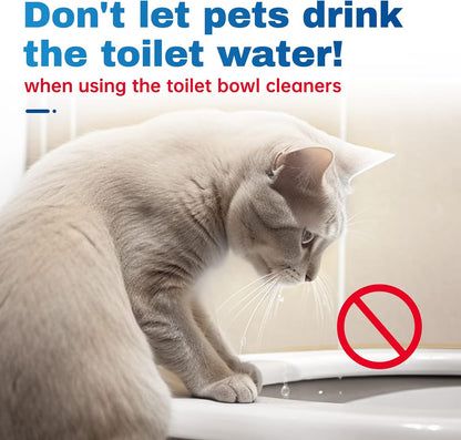Vacplus Toilet Bowl Cleaners - 20 Pack Long-Lasting Toilet Cleaner Tablets, Prevent Stains & Deodorize, Blue