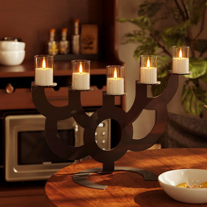 VIODAIM 12Pack Flickering Flameless LED Candles with Remote & Timer, Battery Powered - Small Pillar & Votive, Clear (2"X3")