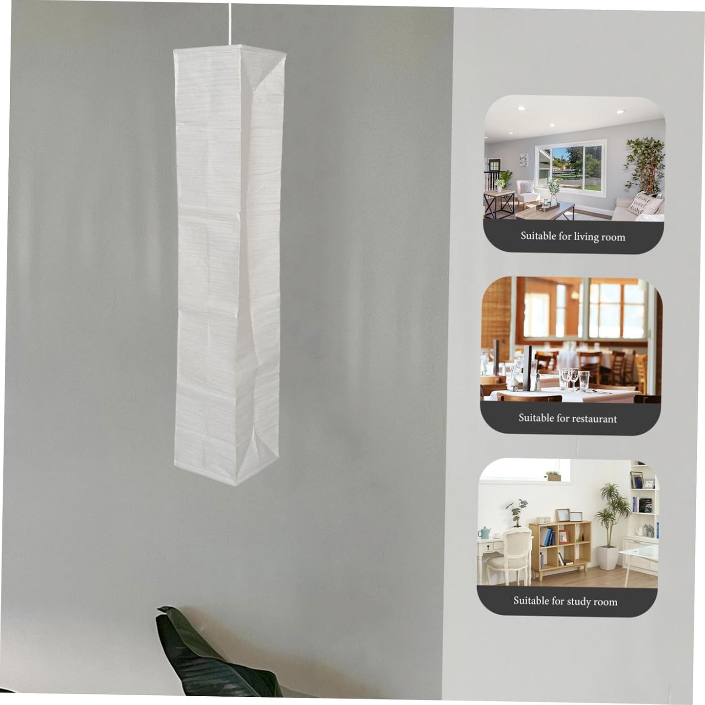 ABOOFAN Floor Lamp Shade Replacement – 49.21" Foldable Rice Paper Lampshade for Soft Light Diffusion & Easy Tool-Free Installation – for Living Room, Bedroom, Office