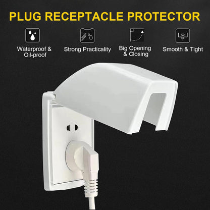 Fielect Weatherproof In Use Outdoor Outlet Cover 86Type Clear Electrical Outlet Cover Box 5" x 8.4" x 1.9"