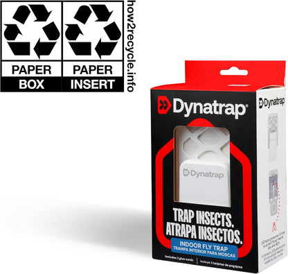 Dynatrap Glue Card Refills for Indoor Dynatrap Fly Trap Models DT3007 and DT3007W - 6 Glue Cards - 23007 - Discreet Indoor Insect Control - Includes 6 Official Refills