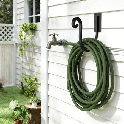 Garden Hose Holder Wall Mount,Heavy-Duty Wall Mount Water Hose Holder for Outside Water Hose Storage,Hose Reel Hooks for Garden(1 Pack)